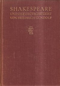 Gundolf, Shakespeare und der deutsche Geist. (Umschlag)