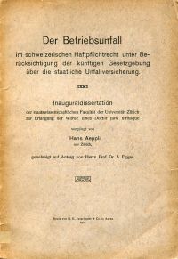 Aeppli, Der Betriebsunfall (Umschlag)
