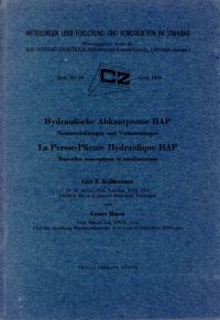 Kollbrunner, Hydraulische Abkantpresse HAP. (Umschlag)