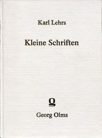 Lehrs, Kleine Schriften. (Einband)